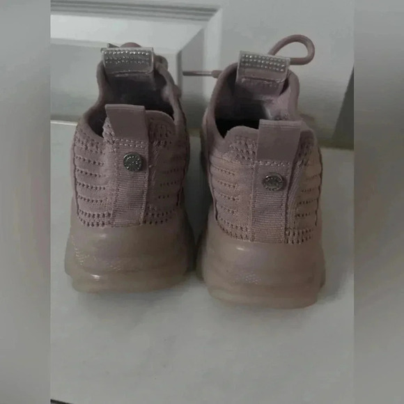 Steve Madden NYC | Dusty Rose Girls Rhinestone Sneakers  | Size 1 - Picture 5 of 7